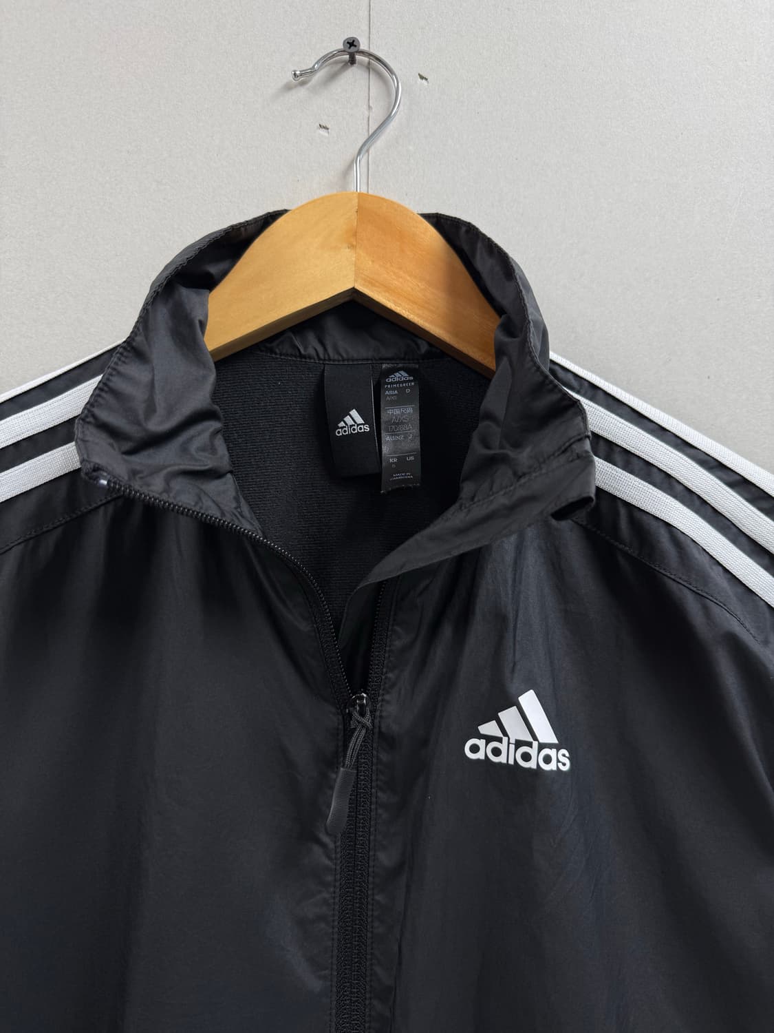 여성 S / 아디다스 바람막이 점퍼 블랙 상품이미지3