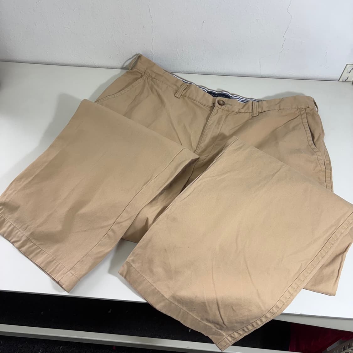 35 XXL 타미힐피거 베이지 와이드핏 치노팬츠 상품이미지3