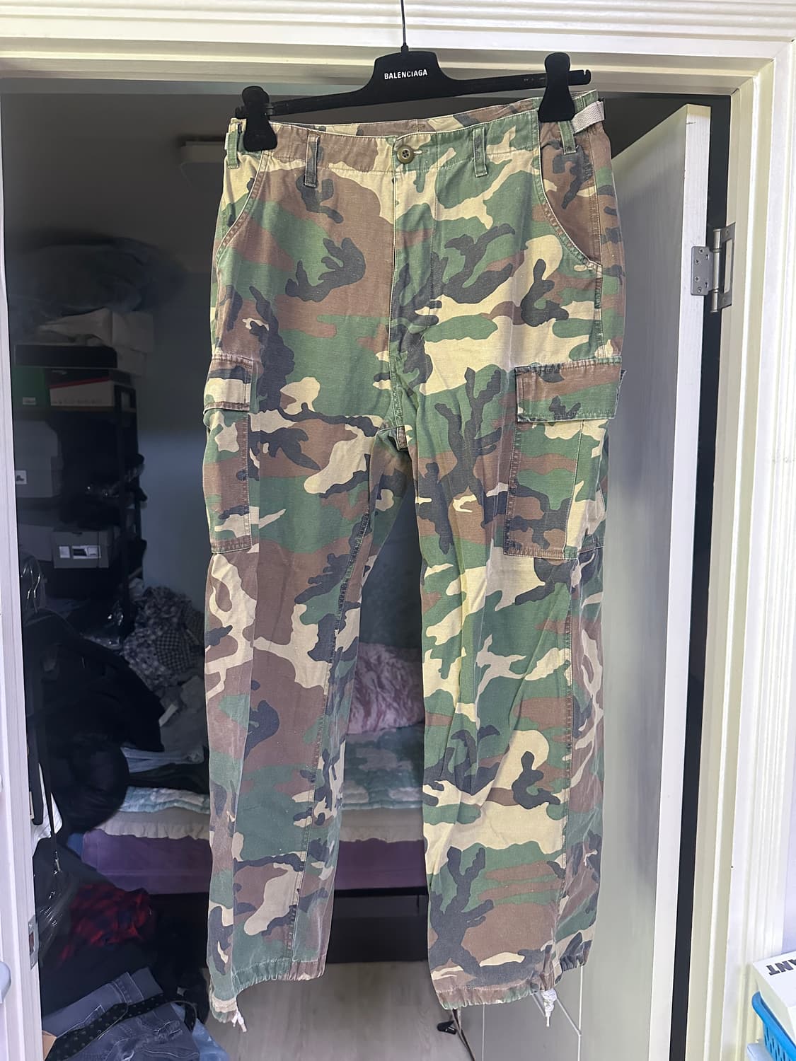 [L] 빈티지 밀리터리 카모 카고 팬츠 상품이미지1