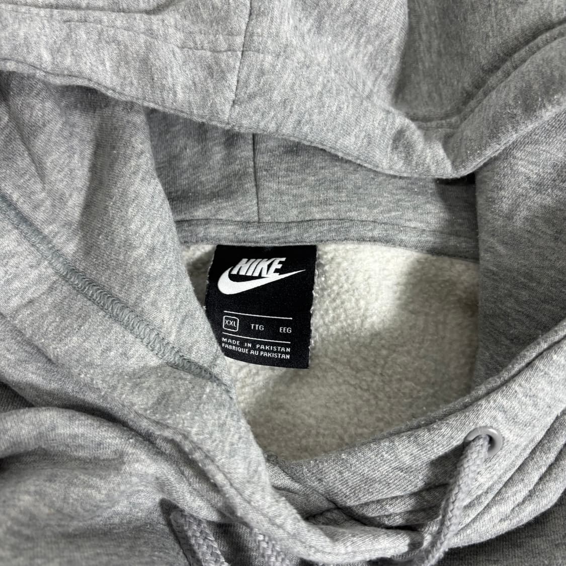 2XL 나이키 그레이 스우시 후드티 상품이미지4