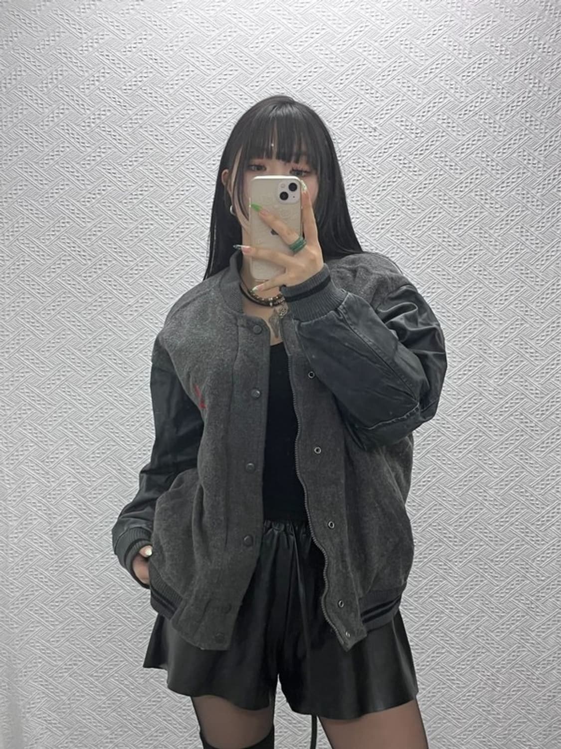 나이키 조던 올드스쿨 레트로 소가죽 바시티자켓 100 C09294 상품이미지2