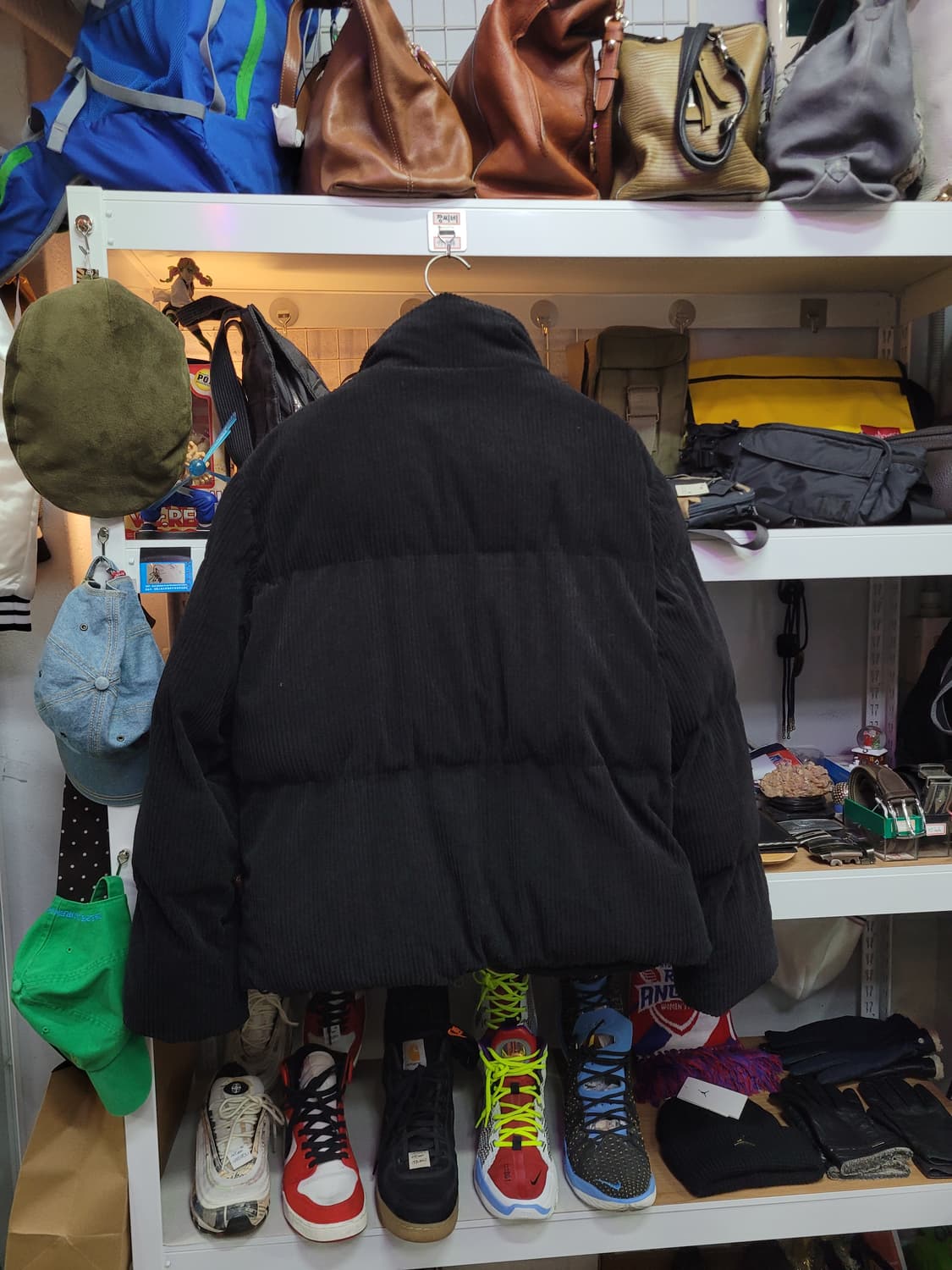 Lee 리 코듀로이 패딩 블랙 상품이미지2