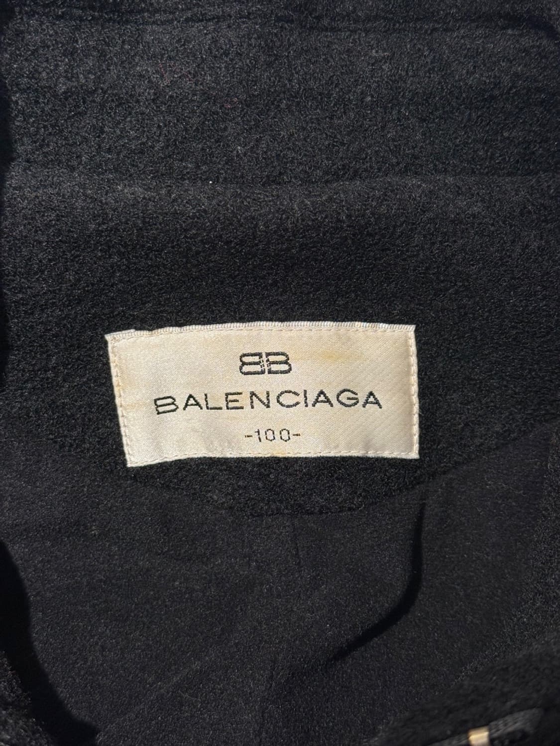 발렌시아가 블랙 퍼카라 싱글 울 코트 상품이미지8