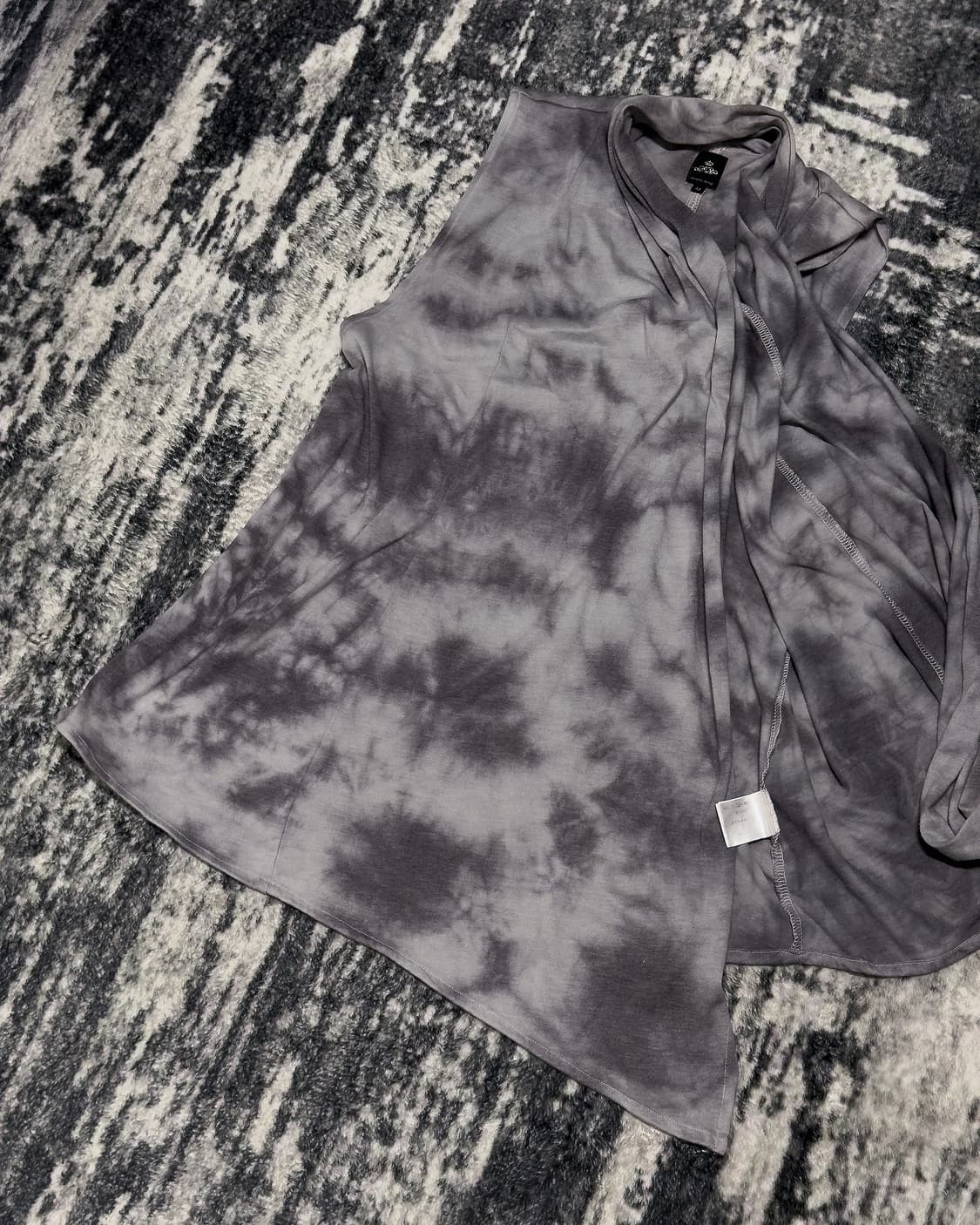 {Sementic Design} Tie-Dye Draped Vest    상품이미지6