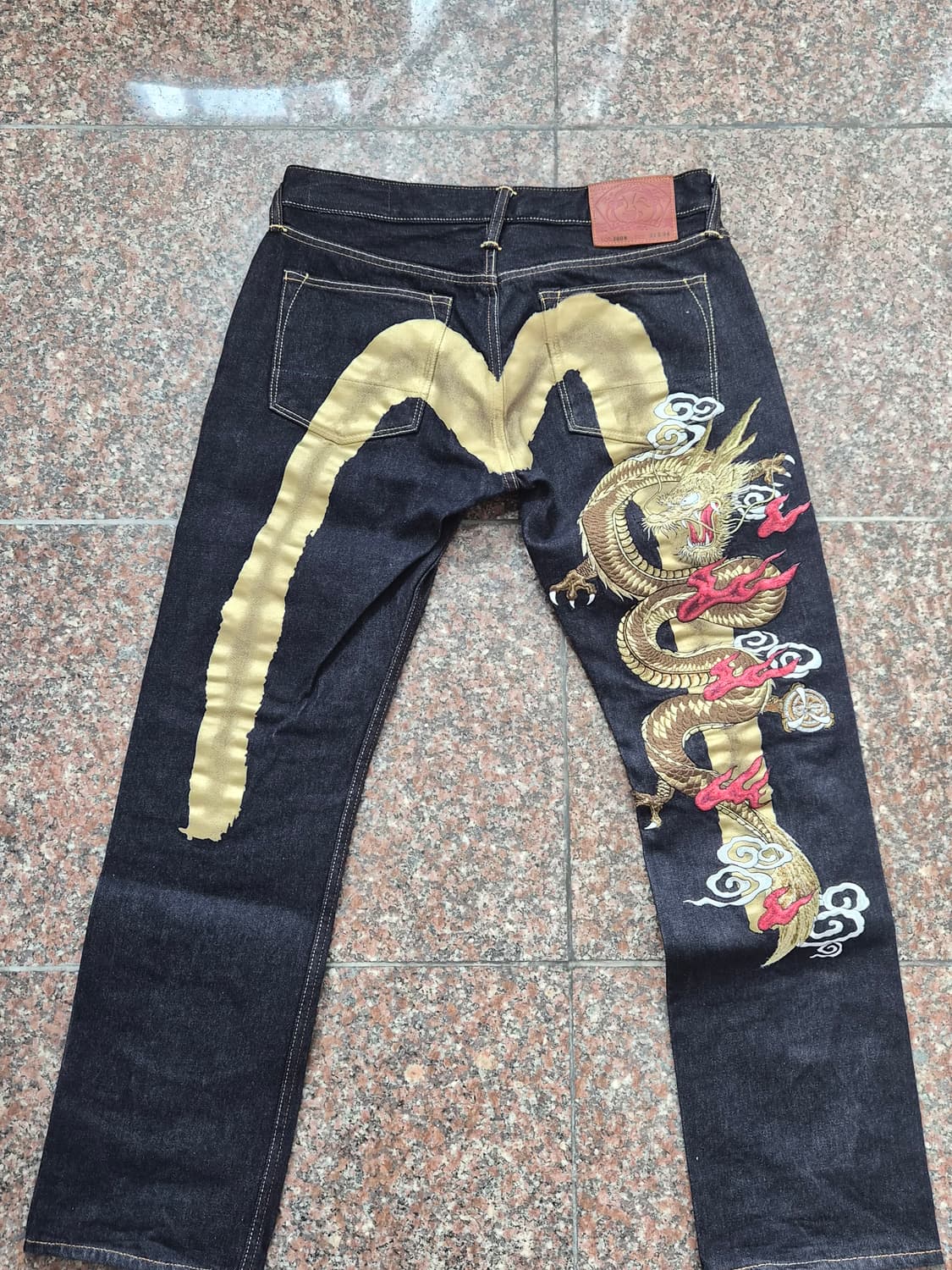 에비수 2008 황금 드래곤 자수 데님 상품이미지1