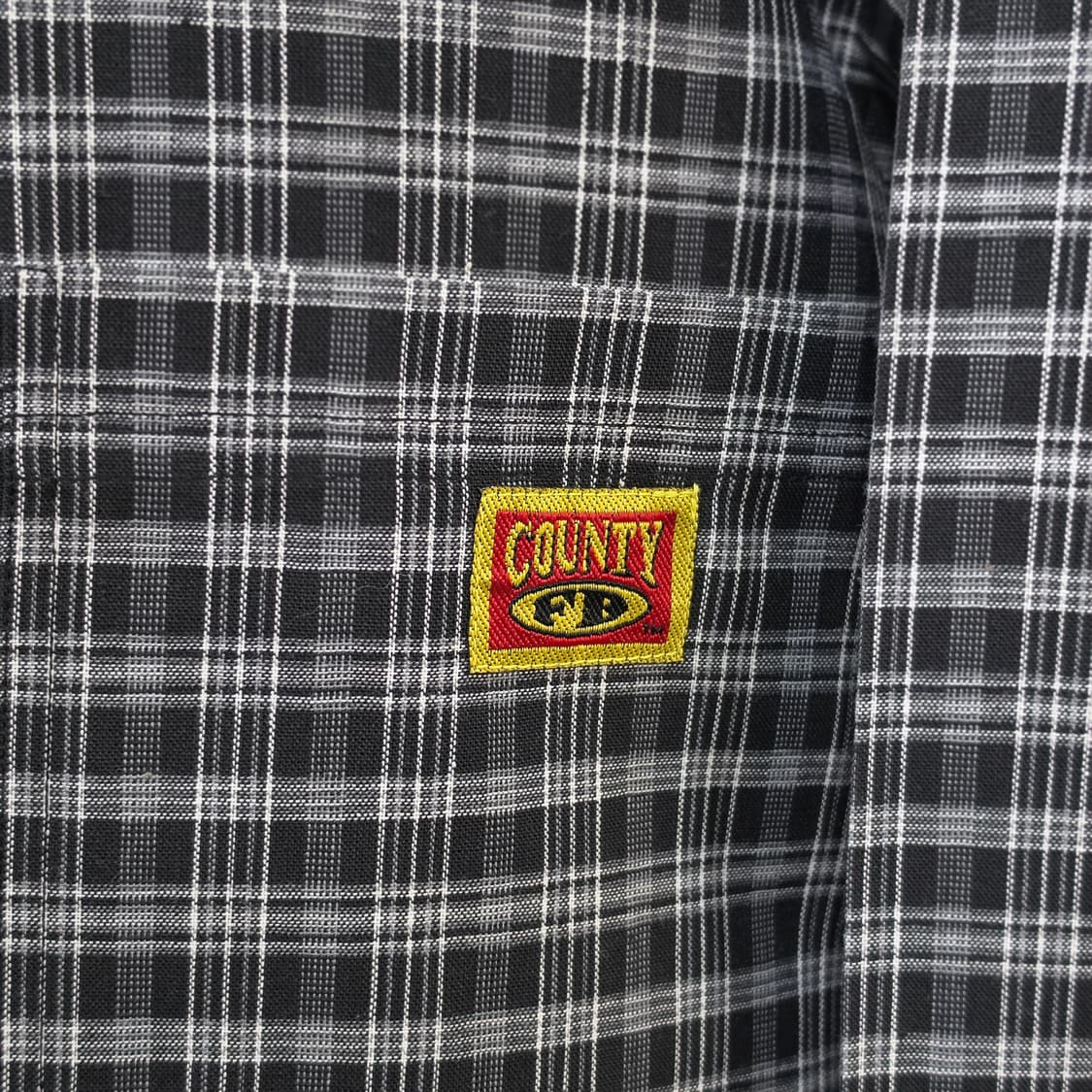 미사용품 COUNTY FB 오버핏 체크셔츠-XL 상품이미지4
