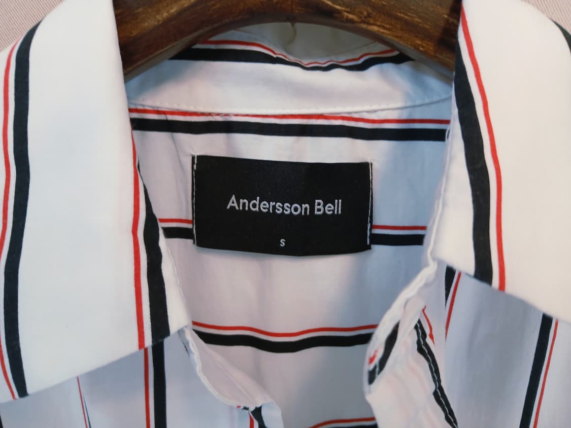 앤더슨벨 MIA 더블 랩 스트라이프 롱 셔츠 상품이미지4