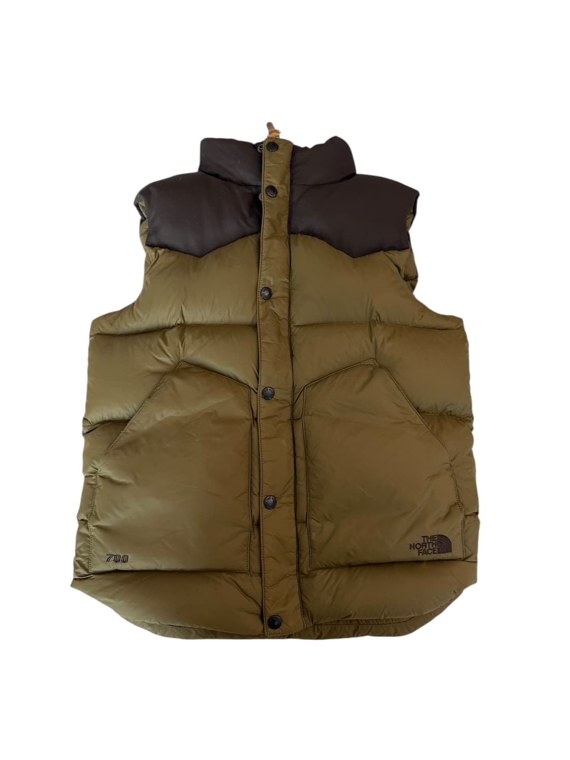노스페이스 카키 브라운 조끼 패딩 상품이미지5
