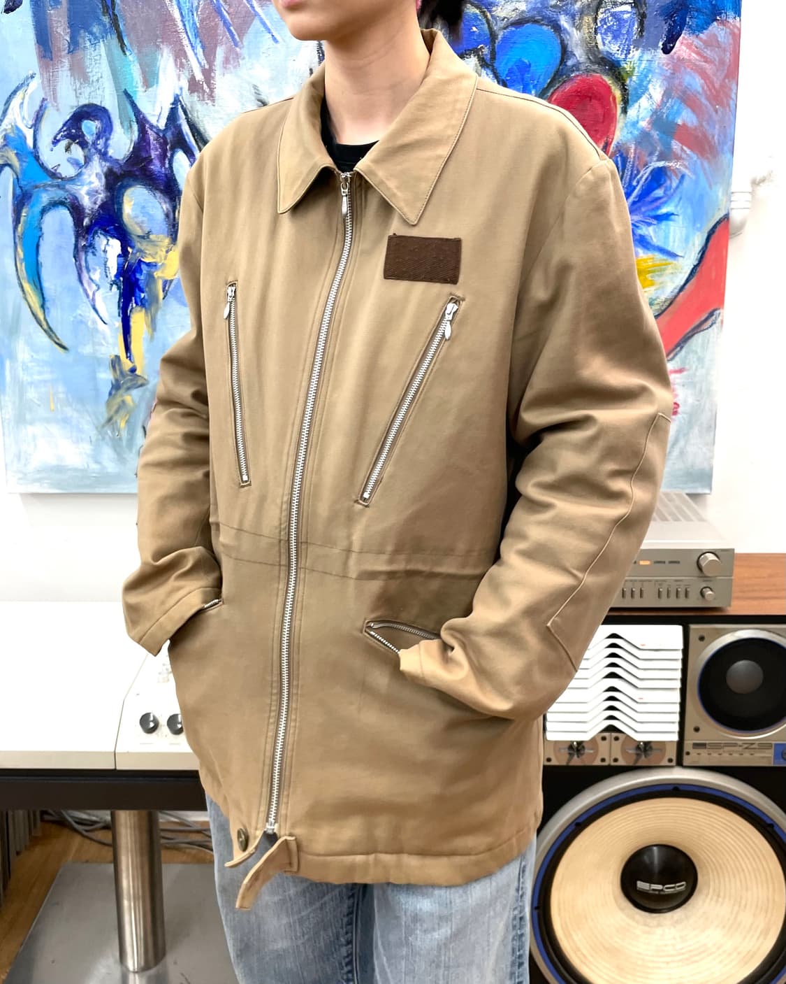 [L] 캐서린햄넷 캔버스 워크 자켓 상품이미지3