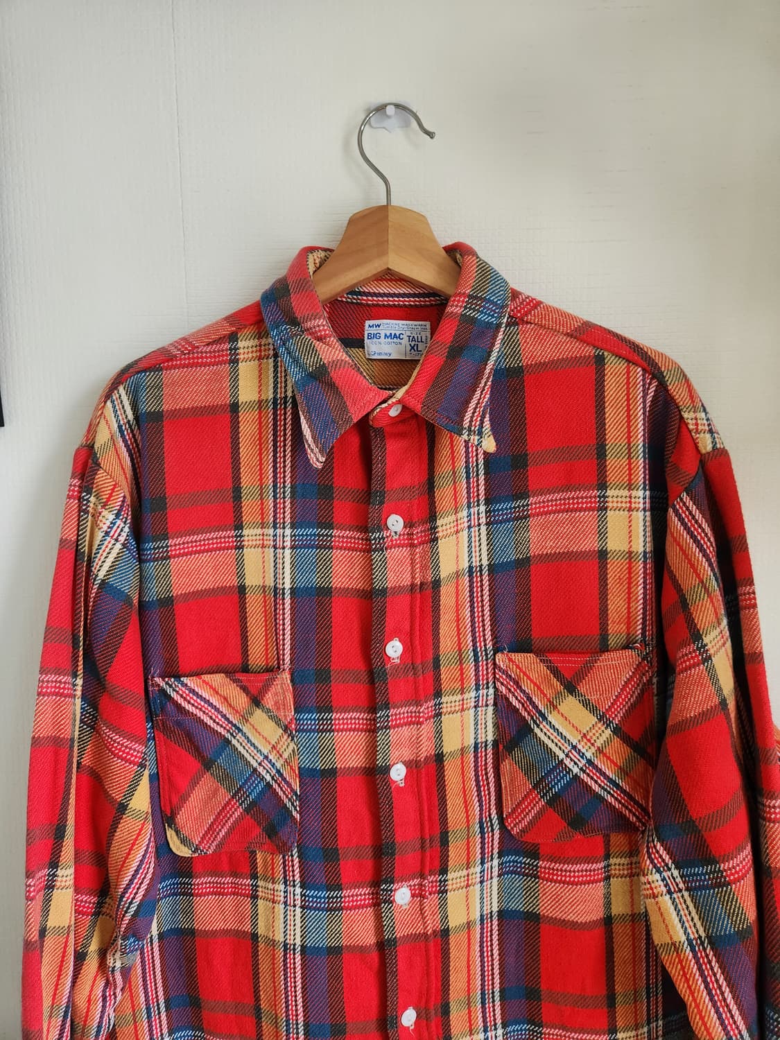 70s 제이씨페니 빅맥 워크 플란넬 셔츠(USAmade) 상품이미지2