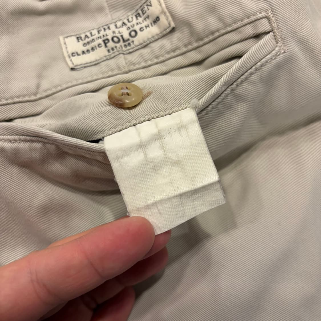 [36x34] 폴로 랄프로렌 치노 베이지 면바지 코튼 팬츠 C24 상품이미지4