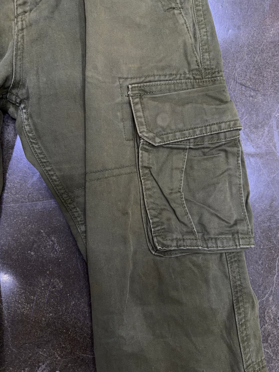 아베크롬비 빈티지 절개 카고팬츠 카키 36 상품이미지5