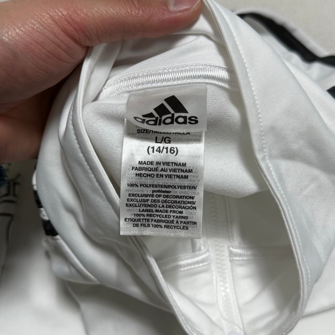 L 아디다스 유벤투스 화이트 트랙탑 상품이미지4