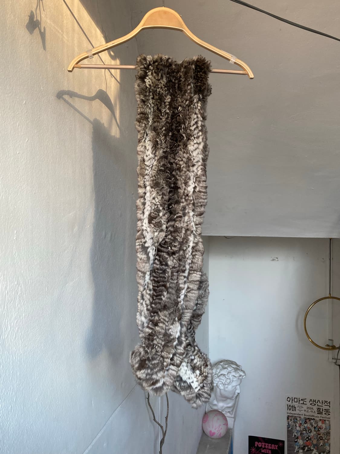 빈티지 호피 퍼 머플러 상품이미지1