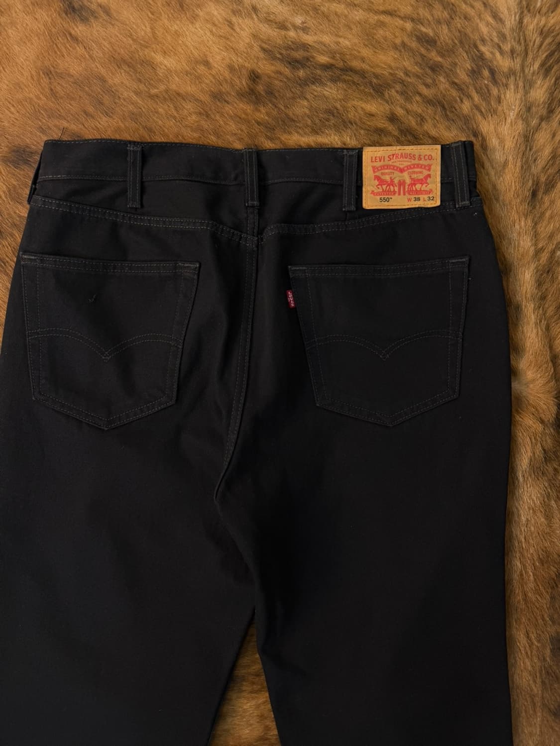 리바이스 550 흑청 데님 팬츠  상품이미지5