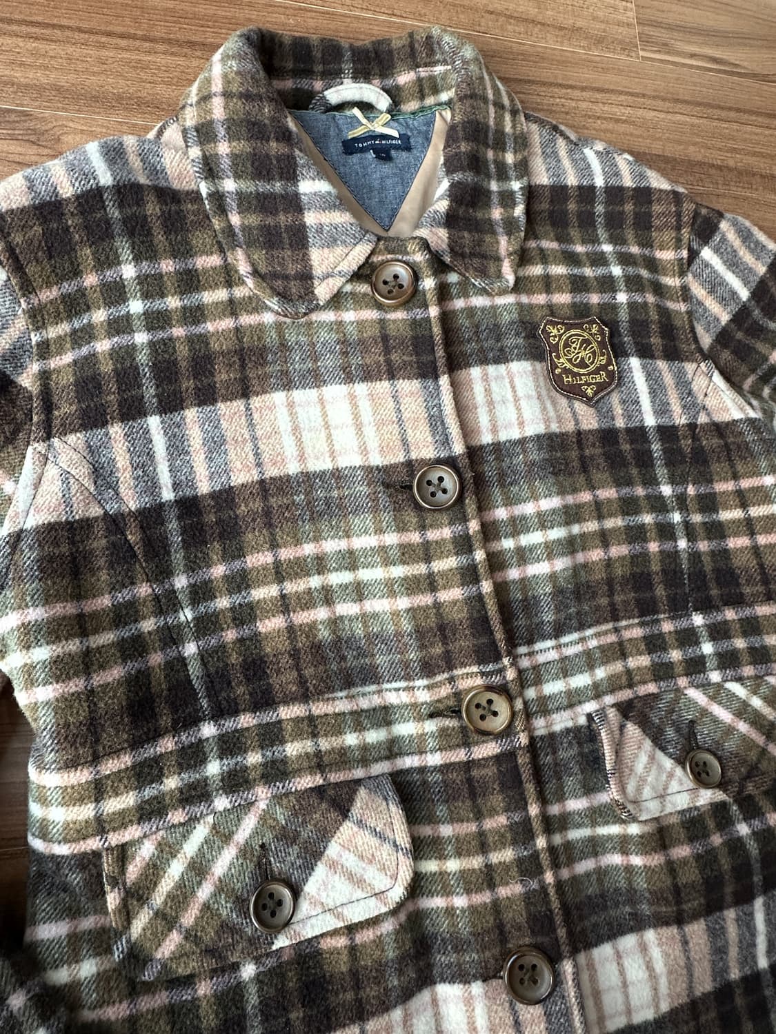 타미힐피거 걸스 체크 코트 16(85) 상품이미지4