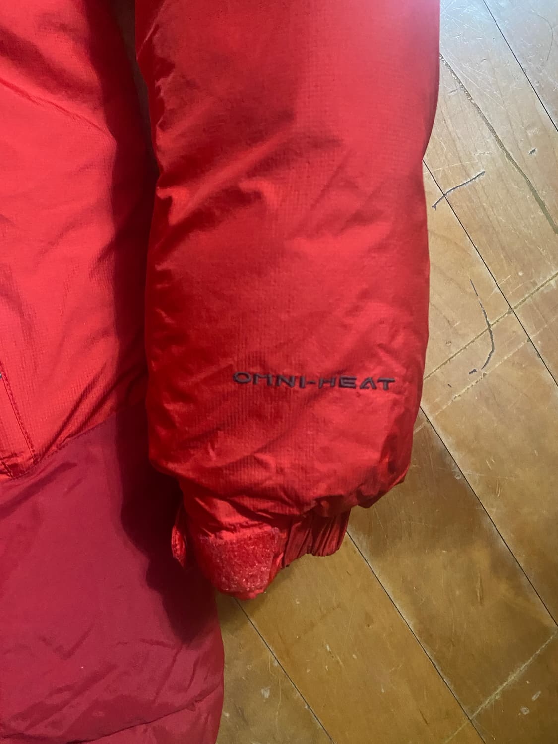 콜롬비아 옴니히트 대장급 다운 패딩 레드 L 상품이미지4