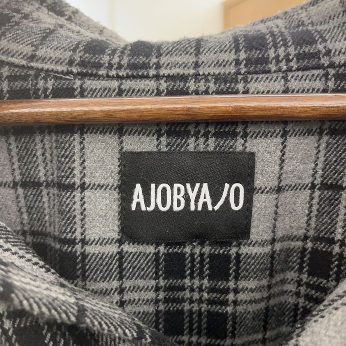 아조바이아조 유니크 스트릿 펑크 언발 체크 셔츠 115 C08965 상품이미지5