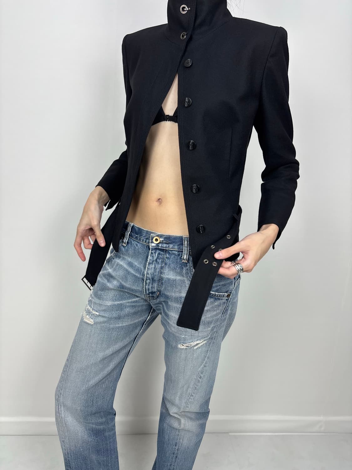 HOOK HIGH NECK WOOL JACKET 상품이미지6