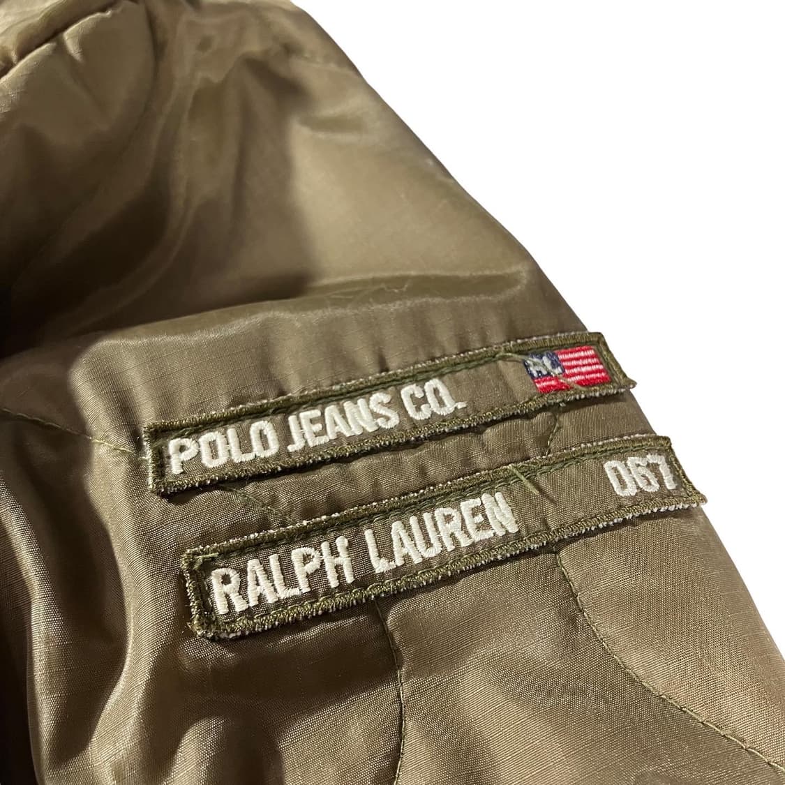 폴로 랄프로렌 성조기 M65 내피 퀄티드 점퍼 자켓 상품이미지3