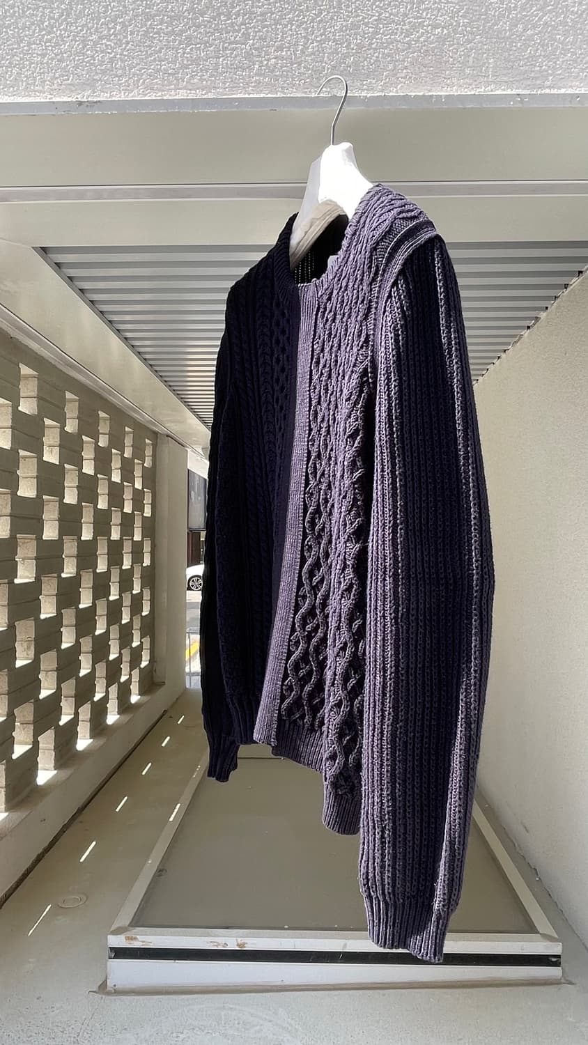 🖤 Maison Margiela 마르지엘라 패치워크 니트 (10라인 상품이미지5