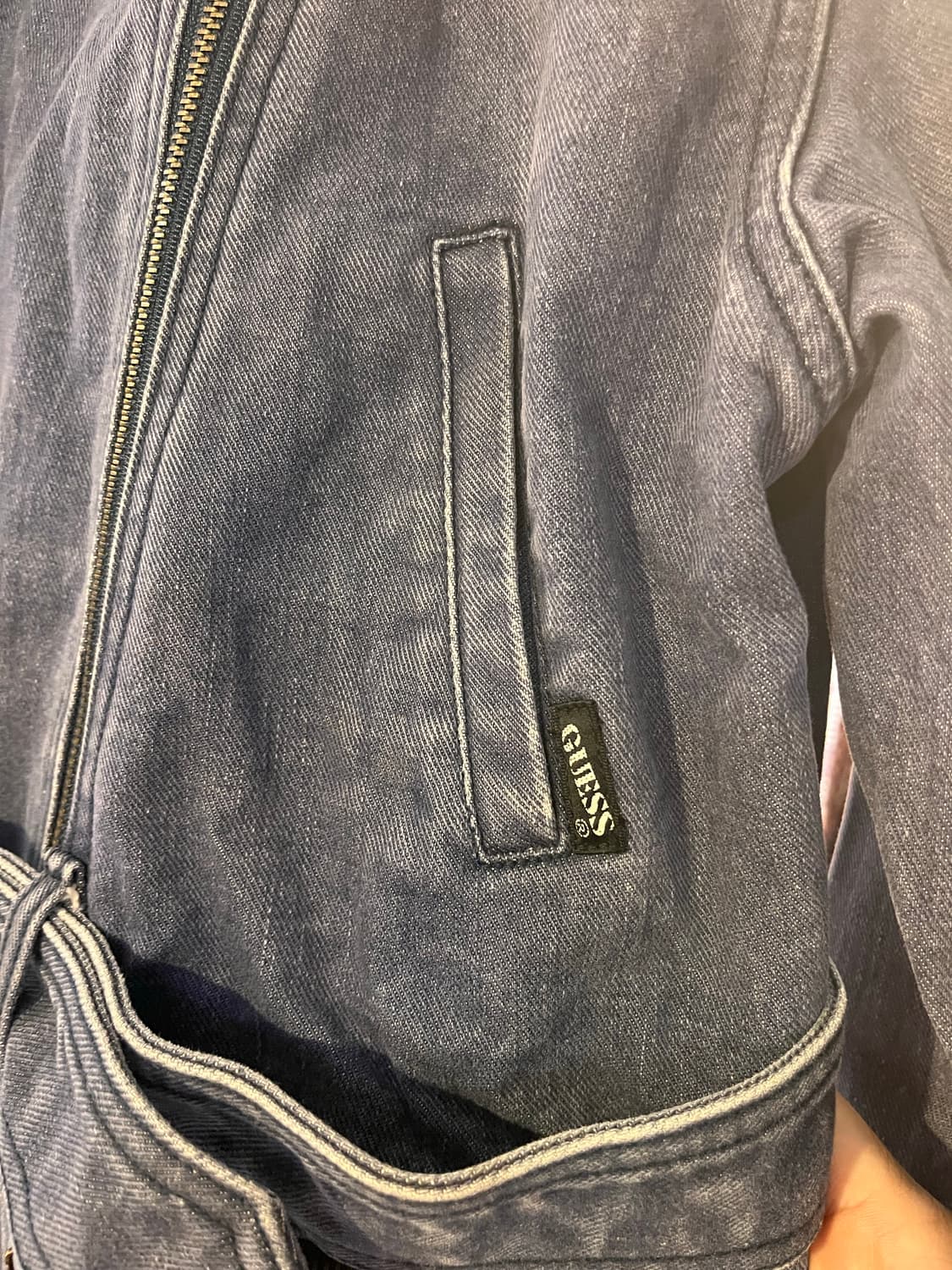 90년대 게스 데님 라이더 자켓 (한국제) 상품이미지10