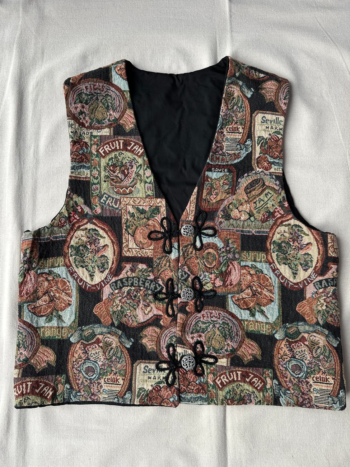 빈티지 자가드 베스트 L 상품이미지1