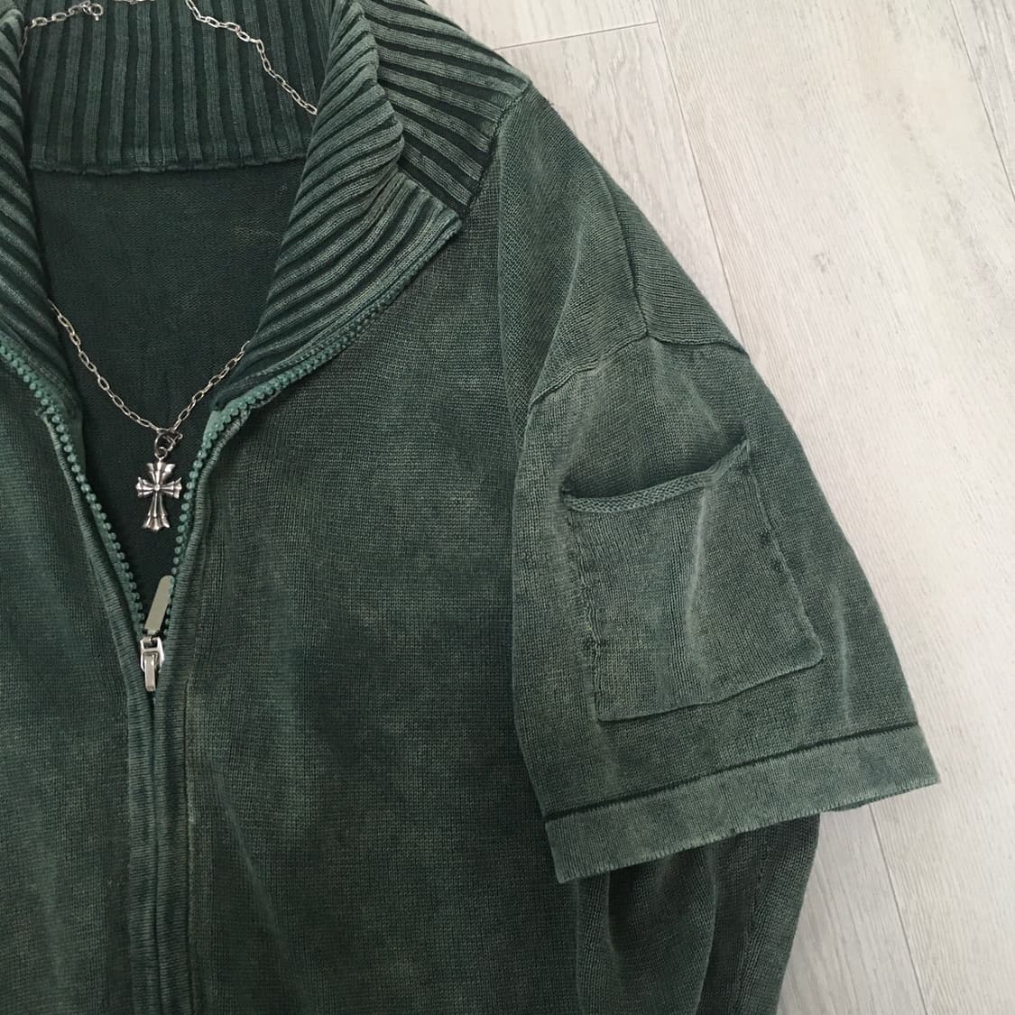 jpn vintage archive green pocket knit 상품이미지6