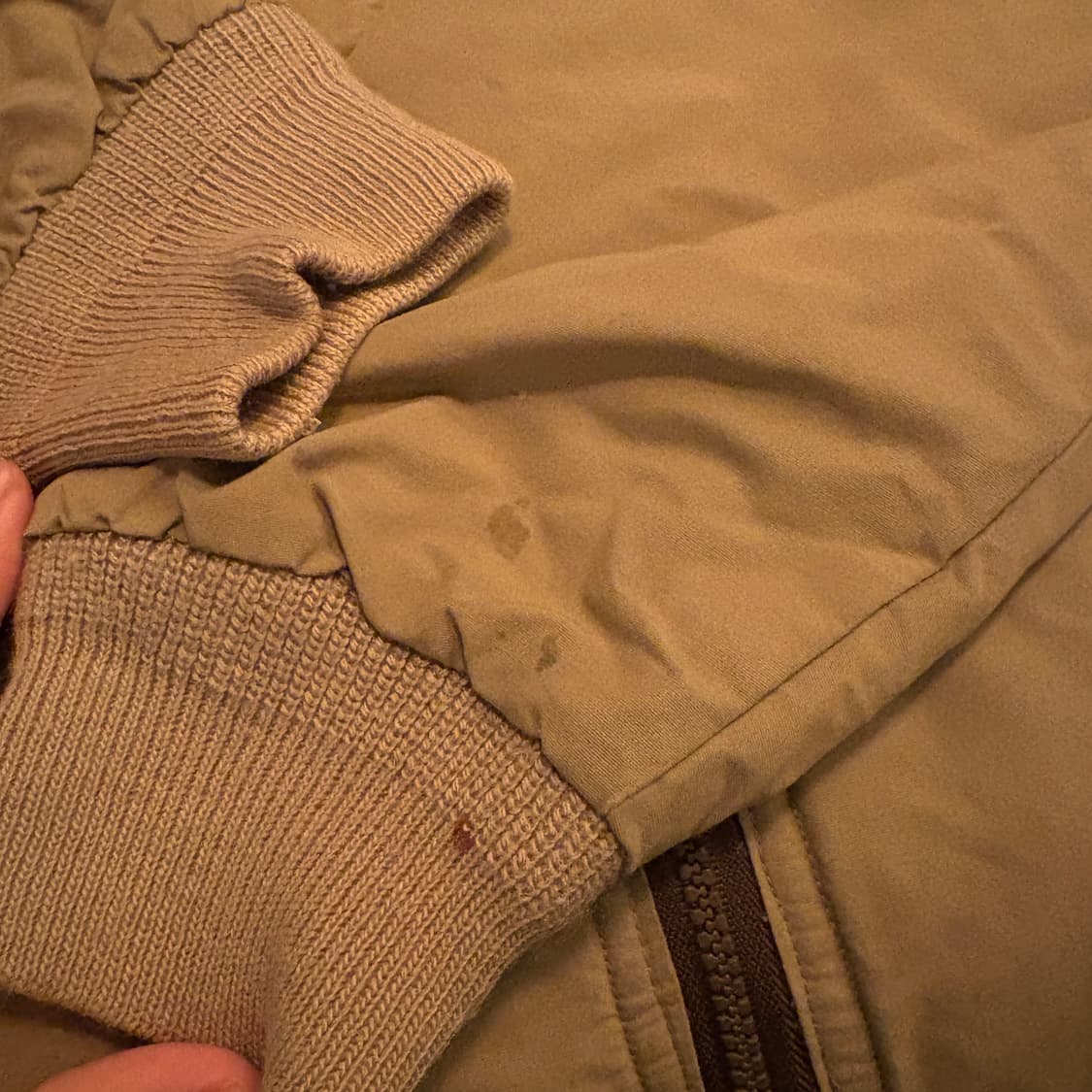 90s 90년대 미국 생산 엘엘빈 브라운 웜업 자켓 상품이미지10