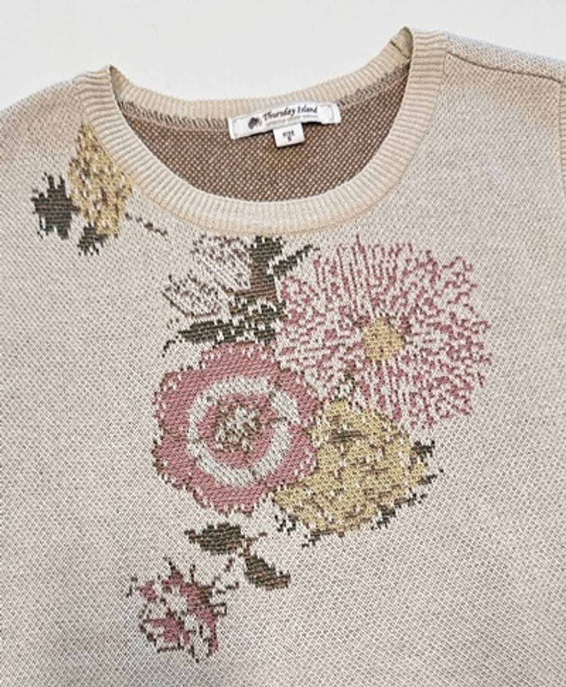 써스데이아일랜드 리본 니트 베스트 상품이미지3