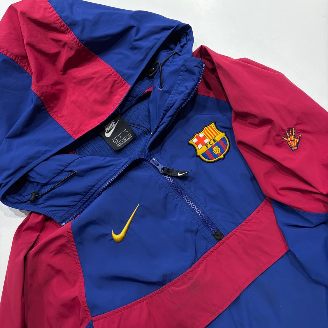 [L] 나이키 FC 바르셀로나 아노락 바람막이 블루/레드 D519 상품이미지3