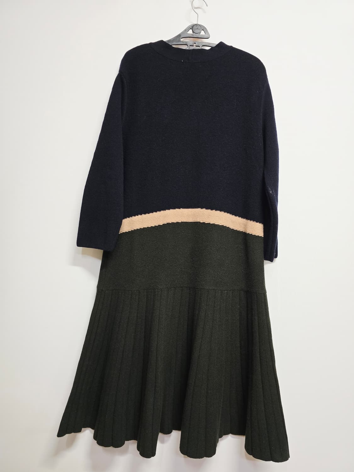 SJSJ 니트 플리츠 롱 원피스 모캐시미어 혼방 상품이미지4