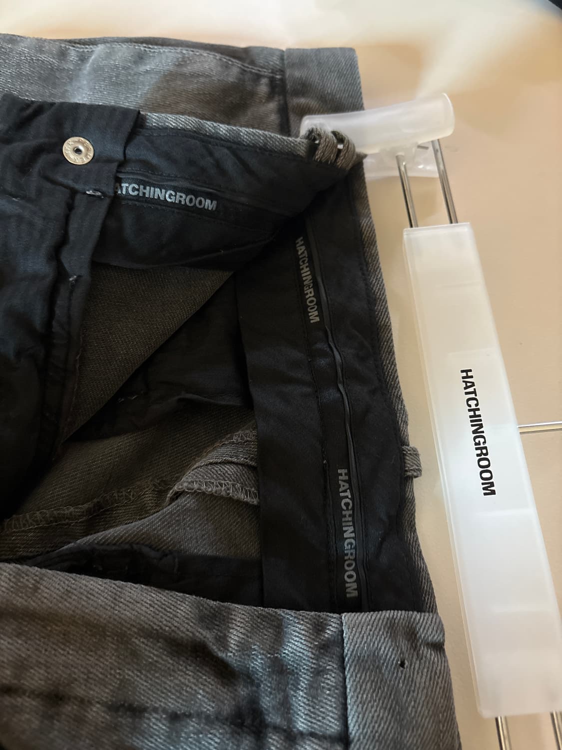 해칭룸 차콜 와이드 팬츠 상품이미지3