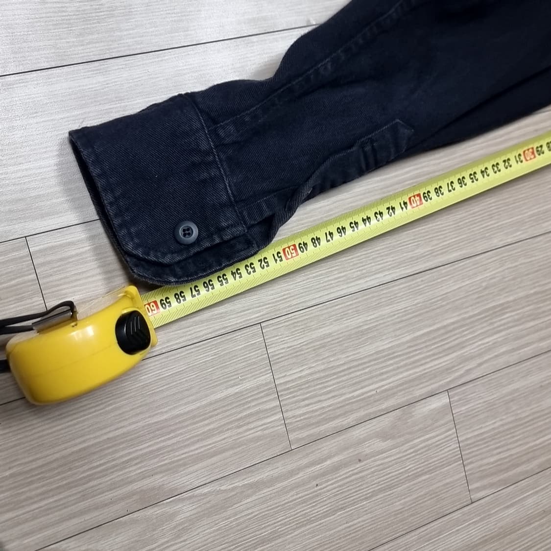 오프화이트 블랙 데님 셔츠 남방(100) 상품이미지9