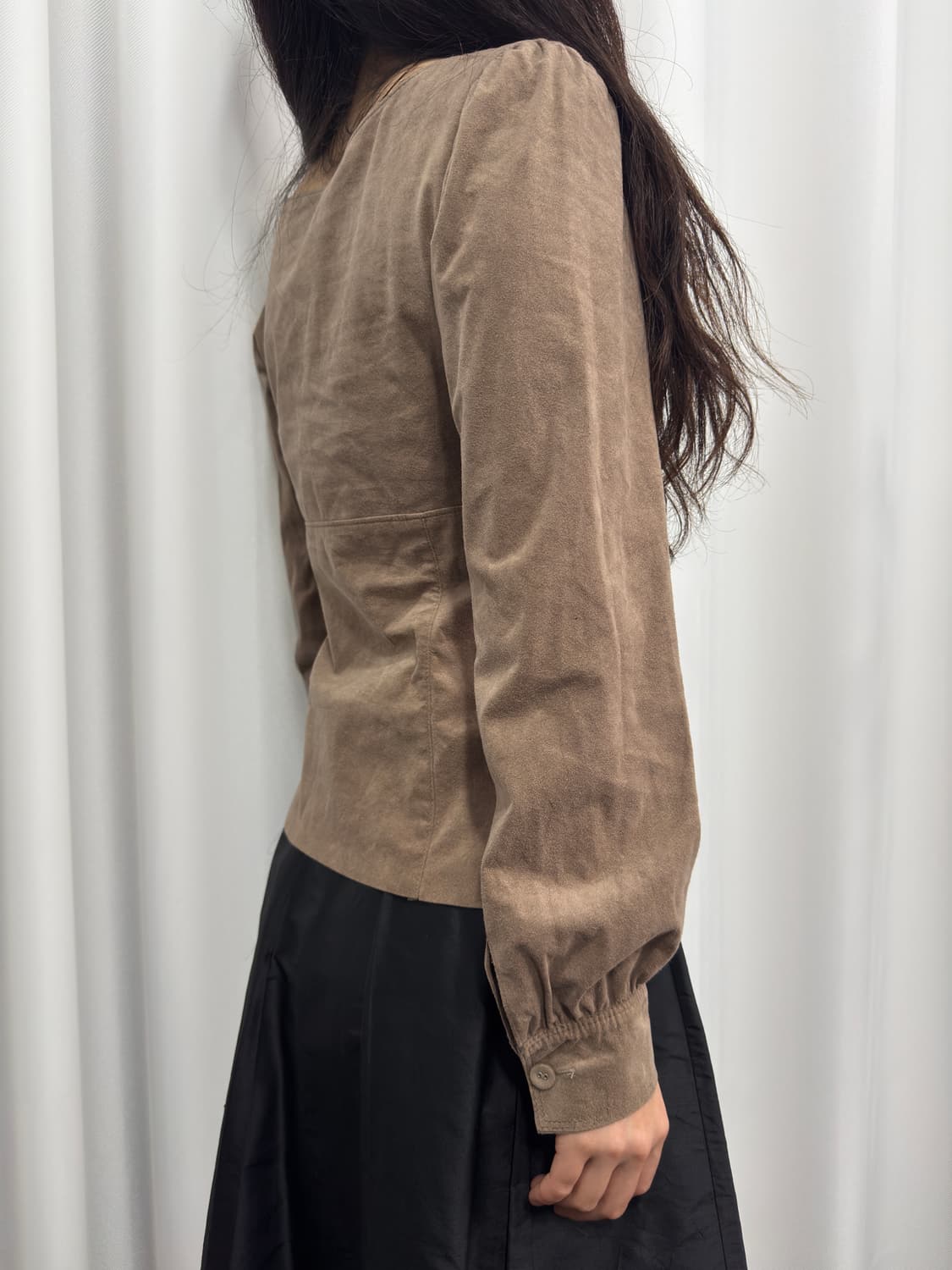 body dressing suede blouse 상품이미지3