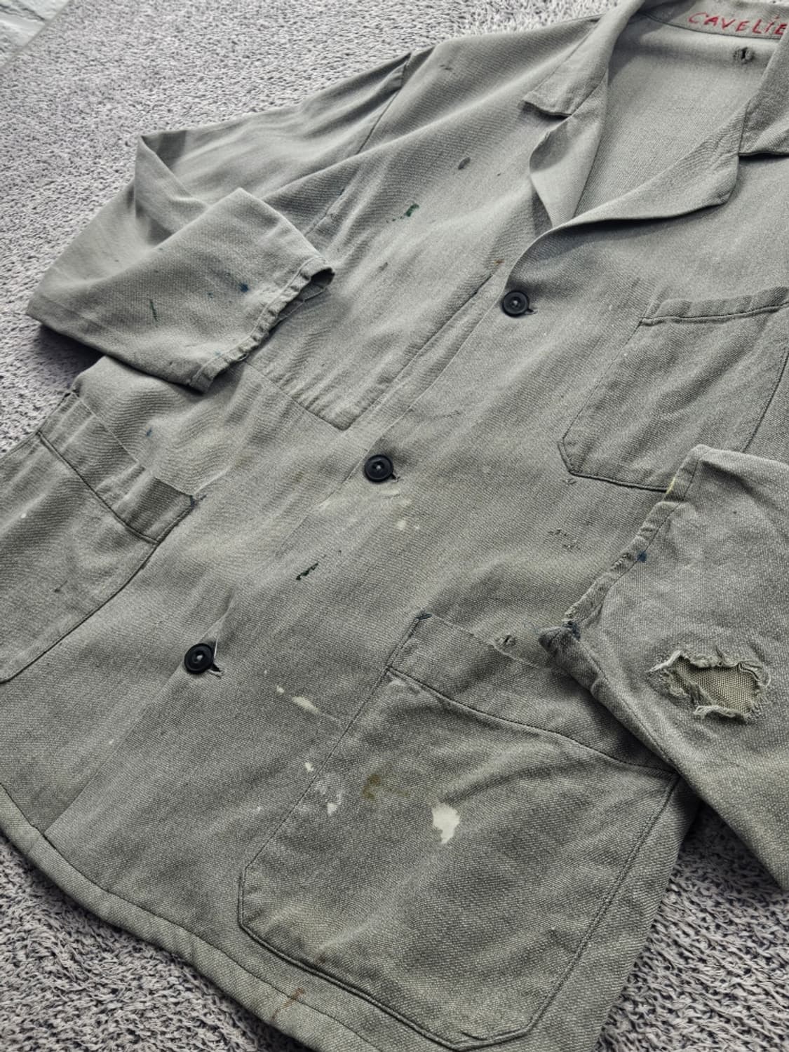 빈티지 3포켓 프렌치 워크 자켓 ( L추정 ) / 11597 상품이미지7