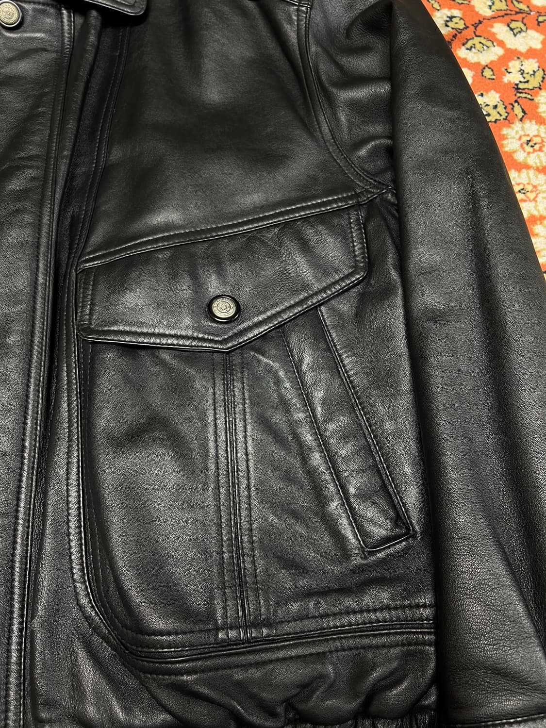 [100] 케이엔에스 빈티지 양가죽 레더자켓 상품이미지7