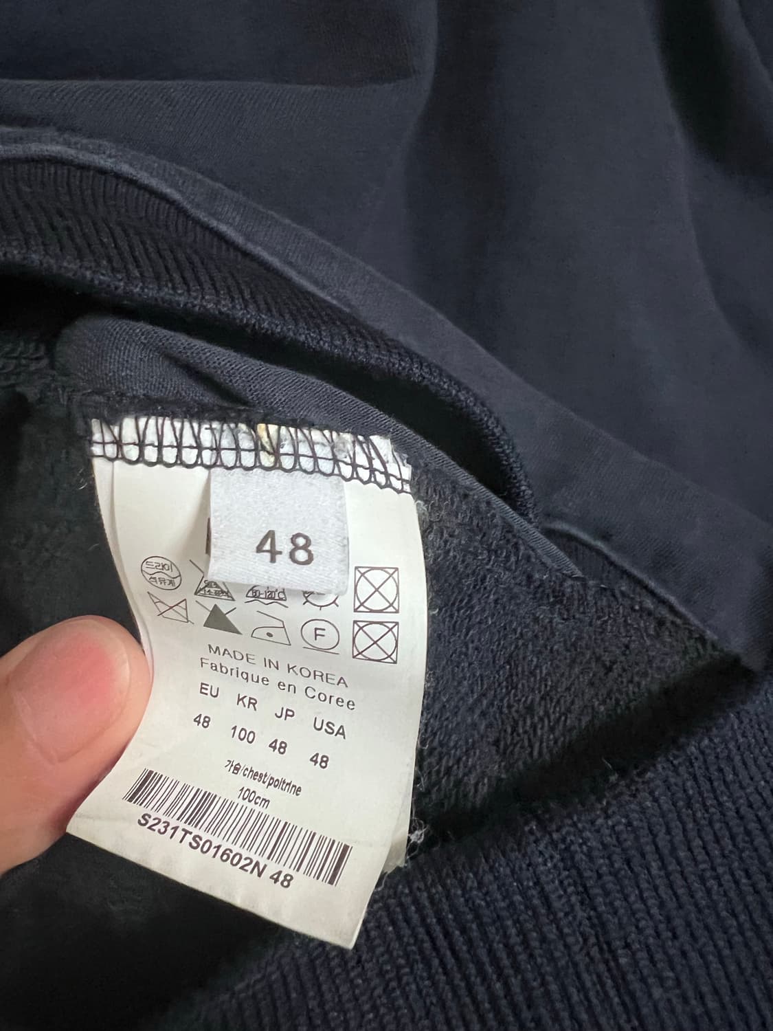 솔리드옴므 백로고 맨투맨 48 상품이미지4