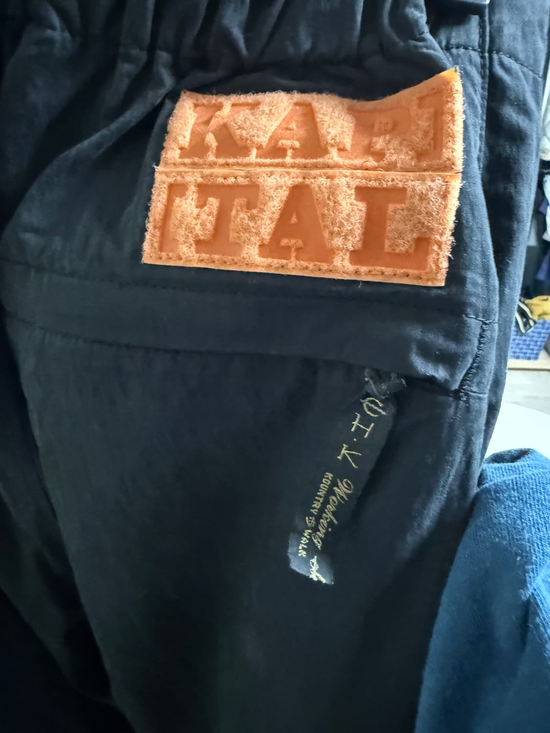 캐피탈 립스탑 누벨 셔틀 팬츠 블랙 오렌지 2사이즈 상품이미지2