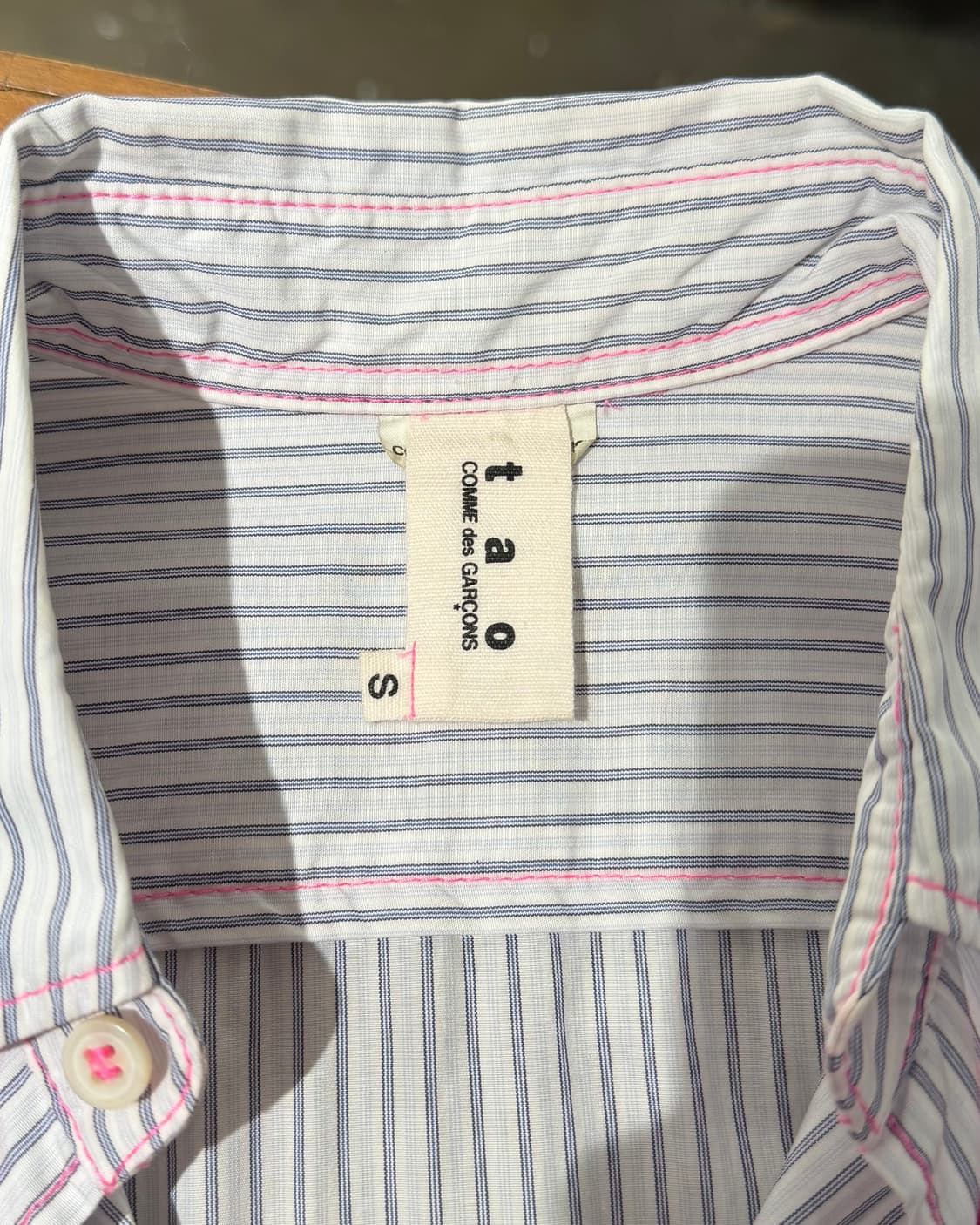 꼼데가르송 타오 스트라이프 롱 셔츠 상품이미지8