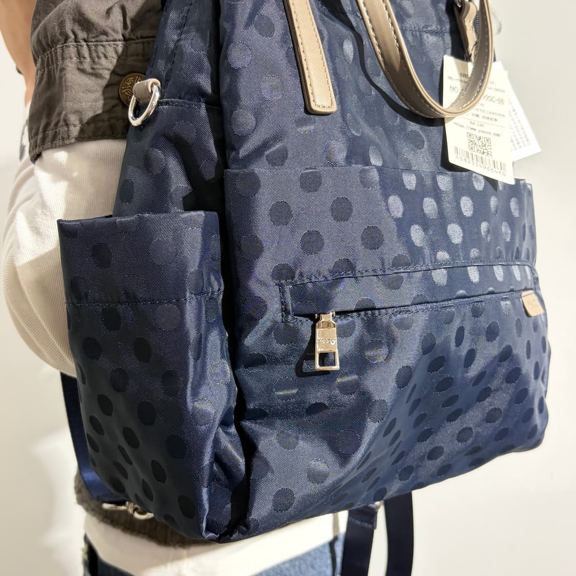 Y'SACCS 요지 야마모토 도트 백팩 가방 상품이미지3