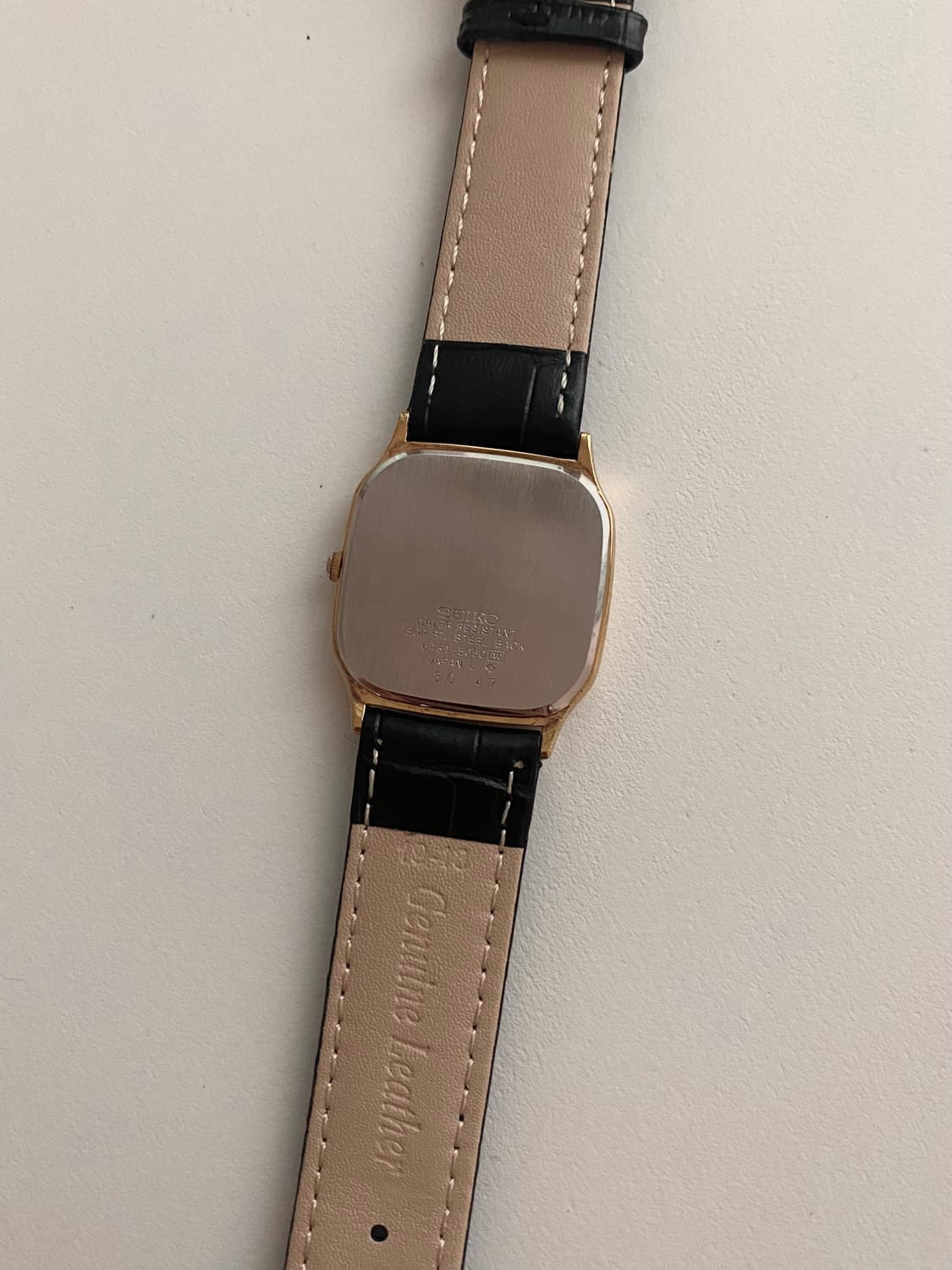 Seiko 세이코 쿼츠 스퀘어 골드 상품이미지4