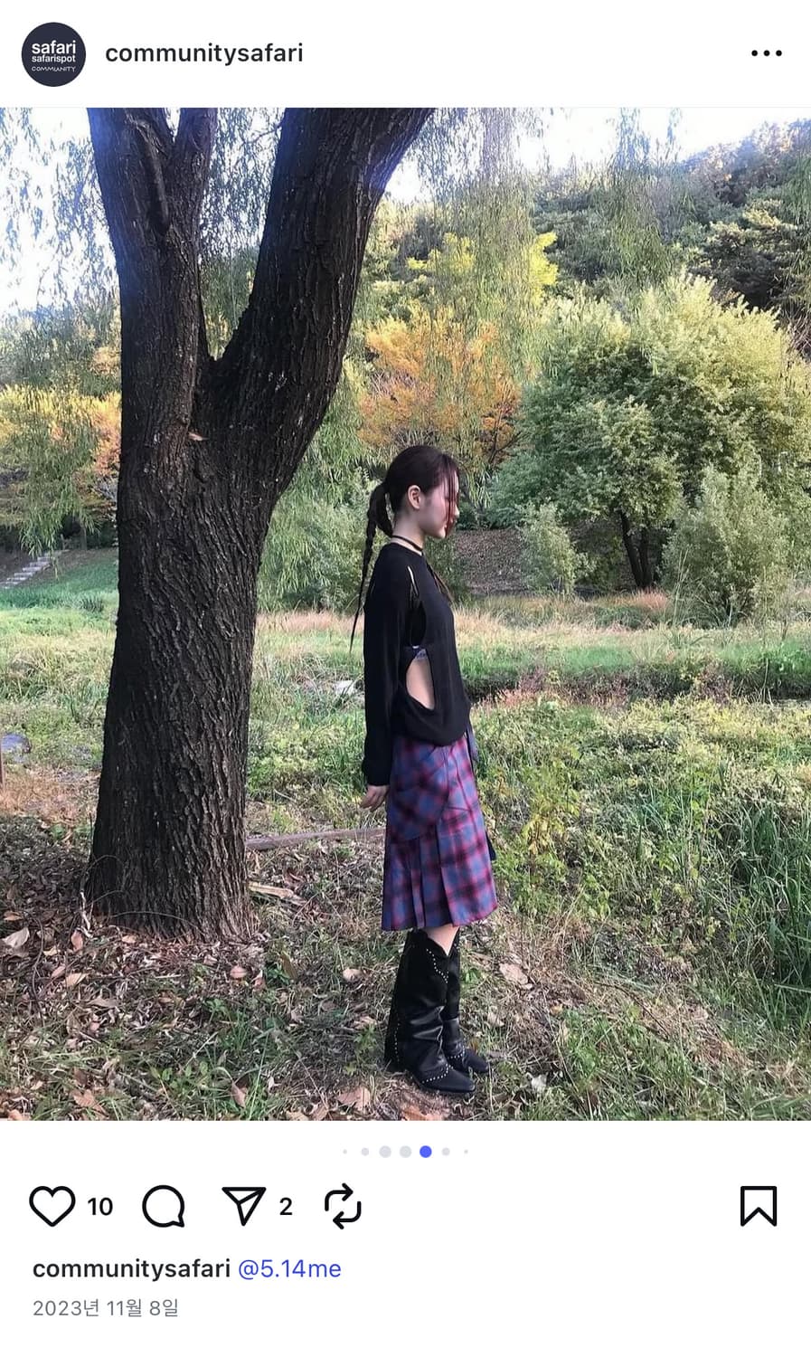 Safarispot Cattage Flannel Wrap Skirt  상품이미지1