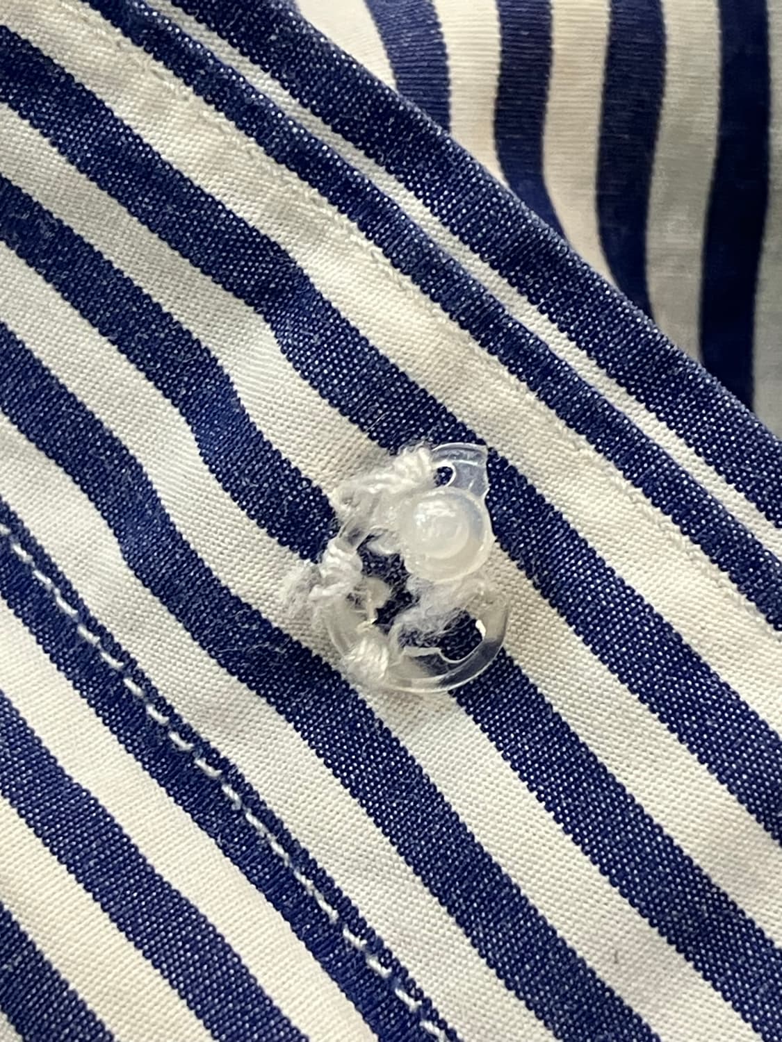 꼼데가르송 스트라이프 셔츠 네이비 화이트 L  #csz2281  상품이미지8