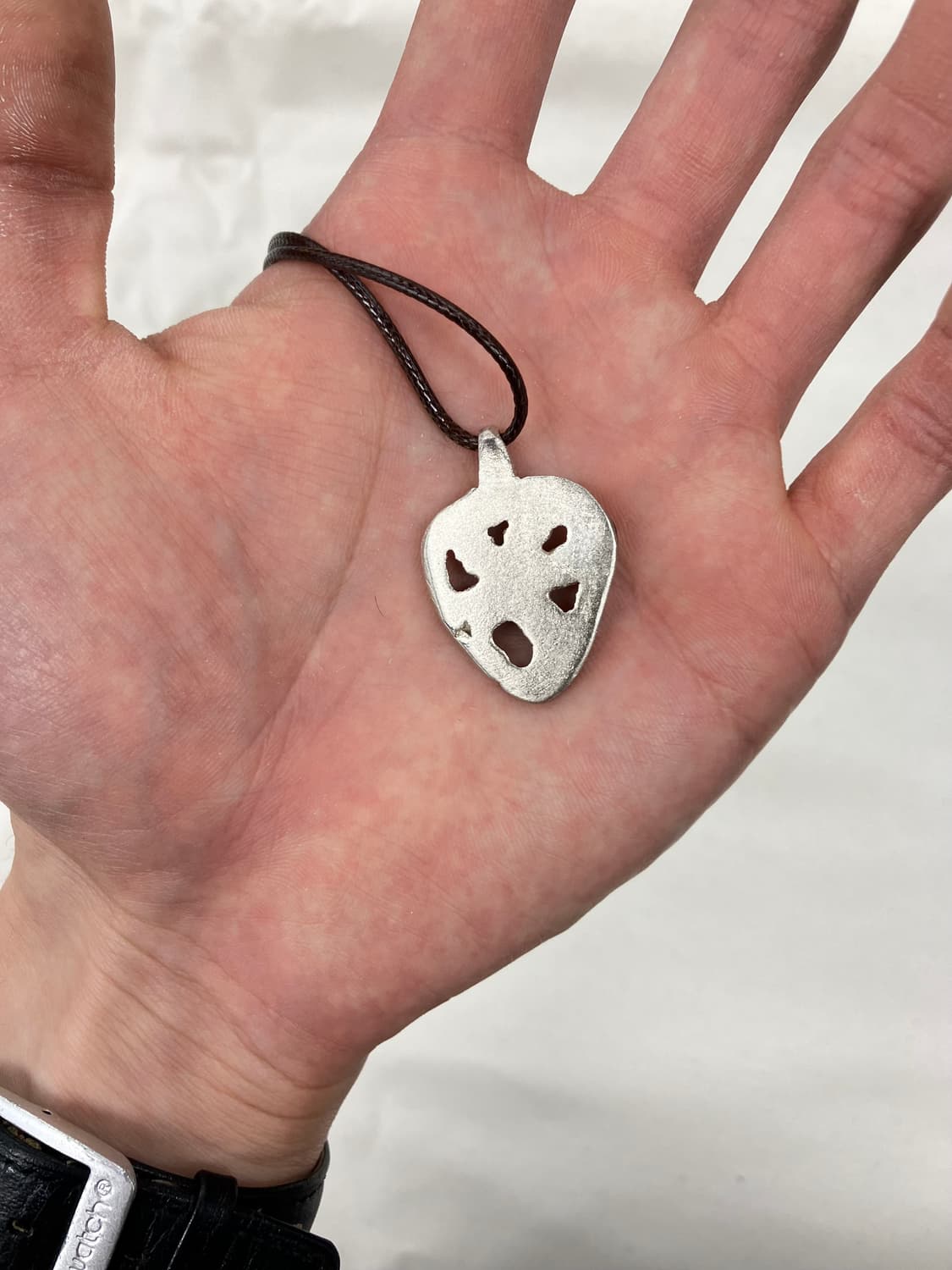 Flower Pick Pendant Necklace (Silver) 상품이미지4