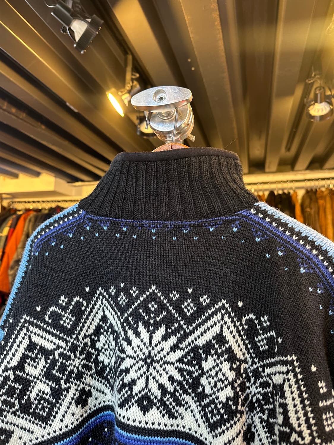 데일오브노르웨이 헤비 울 하프집 노르딕 스웨터 상품이미지8