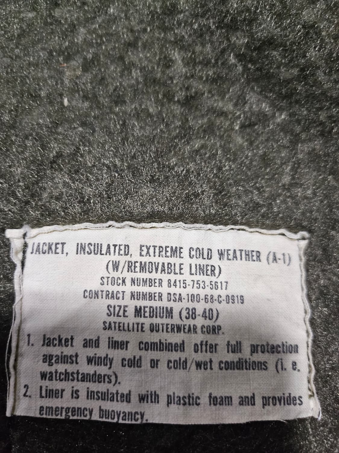 60s 미군오리지날 usn A1 덱자켓  상품이미지3