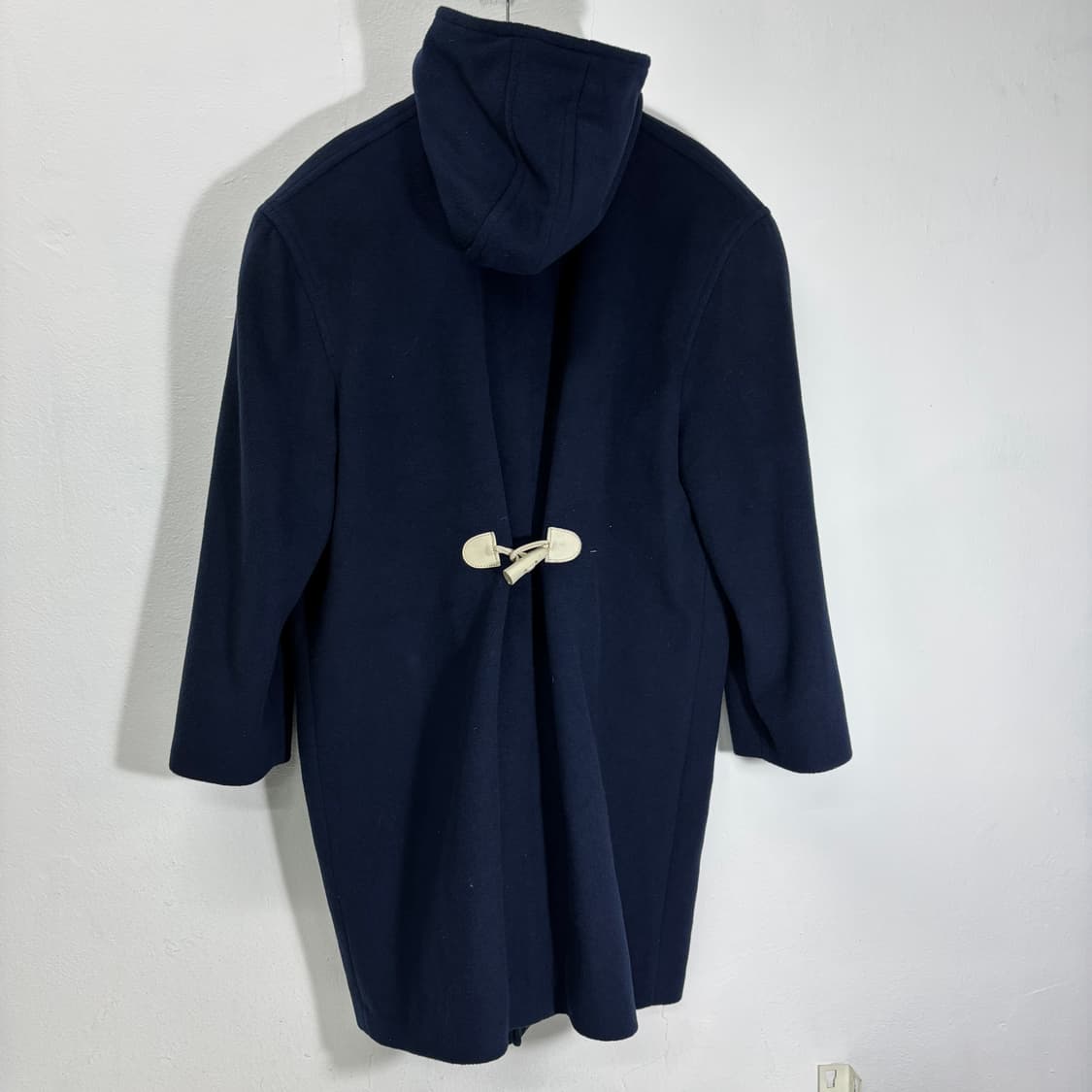 우먼L 빈티지 네이비 더플포인트 후드더플코트 상품이미지4