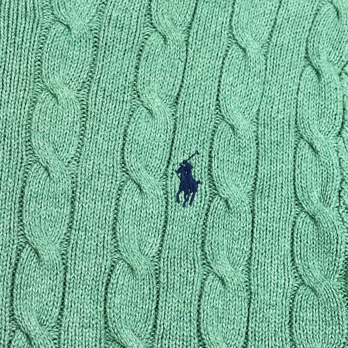 폴로 랄프로렌 포니 클래식 와사비 케이블 니트 (S) 상품이미지3