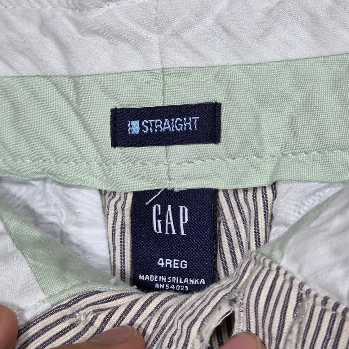 갭 그레이 스트라이프 로우라이즈 팬츠 상품이미지8